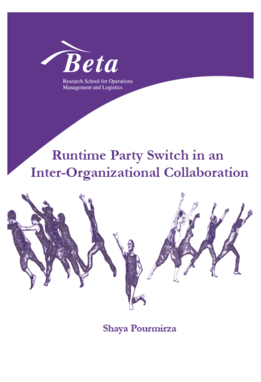 Book cover: Runtime Party Switch in an Inter-Organizational Collaboration by Shaya Pourmirza